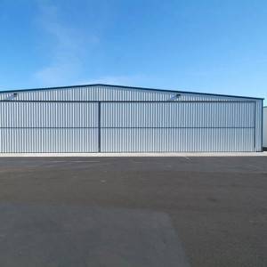 Ready made large span prefab metal steel structure aircraft hangar