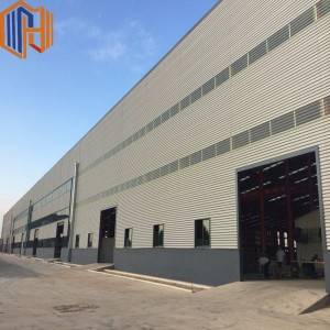 Prefab Steel Structure Building Warehouse/Workshop/Aircraft Hangar Construction