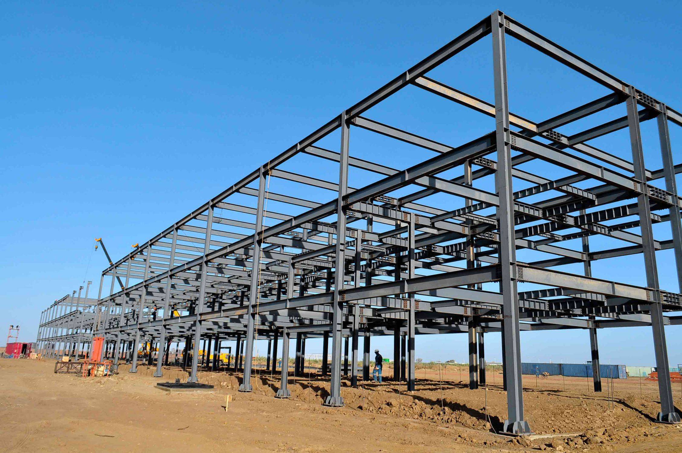 Steel Structure Framed Commercial Office Building Structural Steel Truss Prefab Construction with Drawing Featured Image