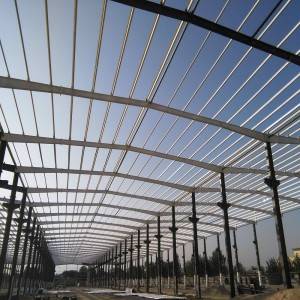 Low cost industrial steel structure shed