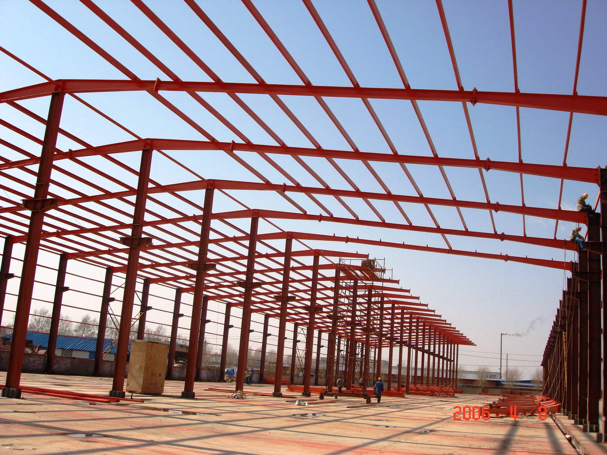 professional factory for Prefabricated Steel Frame -
 Prefabricated Light Steel Structure Construction Factory Workshop Godown Building – Hongji Shunda