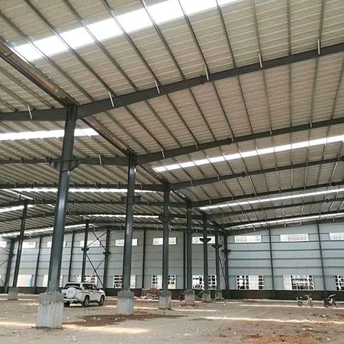 Best quality Steel Structure Buildings -
 Light Prefabricated Outdoor Steel Roof Frame Warehouse Storage Shed – Hongji Shunda