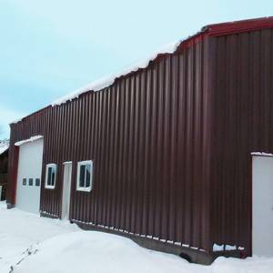 Metal Gate Frame Prefabricated Warehouse Building Steel Structure Car Garage