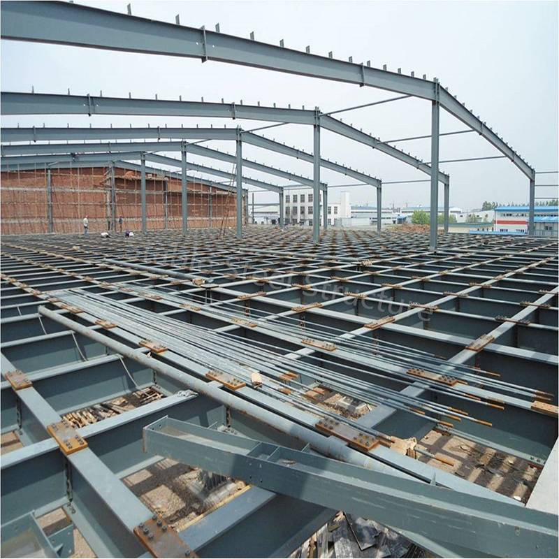 OEM Customized Lightweight Steel Frame -
 Newly Arrival Low Cost Light Steel Structure Building Pre Fabricated Warehouse Car Workshop Design – Hongji Shunda