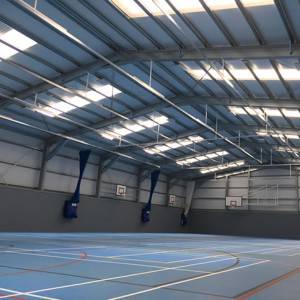 Prefabricated Assembly Fabricated Gym Gymnasium Light Steel Frame Construction Volleyball Sport Hall