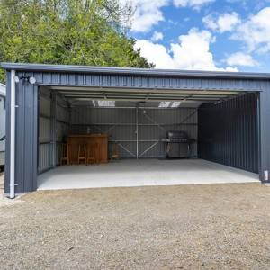Simple Prefab Low Cost Mechanical Prefabricated Frame Steel Structure Car Garage Buildings