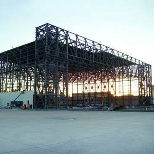 China Prefabricated Large Military Farming Steel Frame Warehouse Aircraft Hangar Building