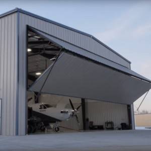 Steel structure frame airplane hangar