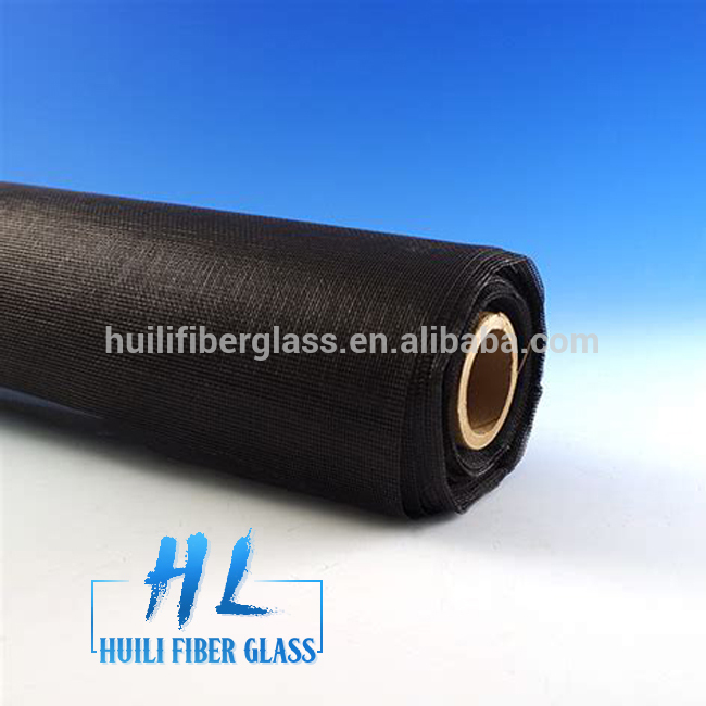 Lowest Price for Construction Fiberglass Cloth - 18×16 PVC coated Glass fiber material black grey green color fiberglass window screen – Huili fiberglass