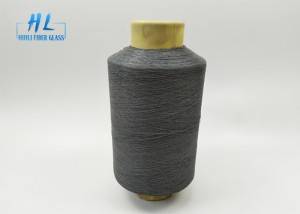 PVC Coated Fiberglass Yarn 0.28mm grey color with best quality