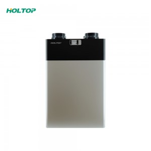 Kompakts HRV augstas efektivitātes augšējā porta vertikālais siltuma atgūšanas ventilators