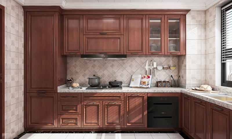 Galley Kitchen in American Style by Bespoke Cabinet Maker