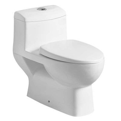 Een-stuk afwasmiddel Dual Flush Badkamer toilet S-trap