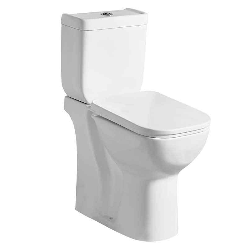 Heightened Tall Two-piece Power Dual Flush Bathroom Toilets (P-trap or S-trap)