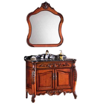 Klasik Wood Bath Cabinets, 40-inci Bilik mandi Vanity Cabinets