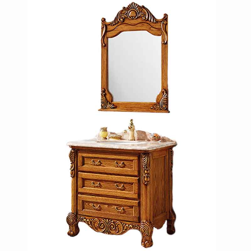 32-inch Bathroom Vanities, Antique Bathroom Cabinet with Mirror