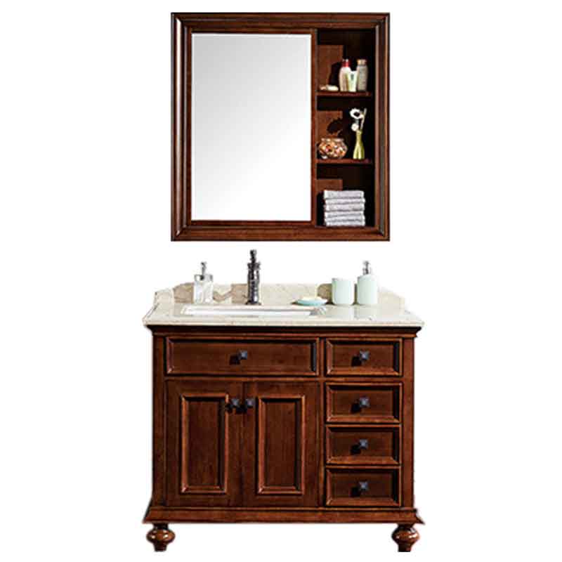 40-inch Bathroom Sinks and Vanities, Oak Wooden Vanity Furniture
