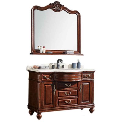 48-inch Bathroom Vanity Sets, Bath Sink Cabinets with 5 Drawers