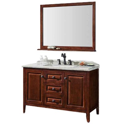 Vanity Bathroom 48-inch with Sink, Dolabên Hemamê yên Serbest