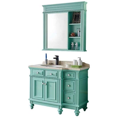 40-inch Bathroom Vanity with Sink, Wood Bathroom Vanity Cabinets