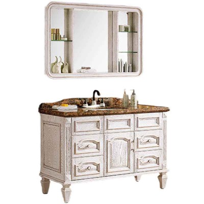 Vanity banjo me 48 inç me Supa, lavaman për banjë dhe kabinet