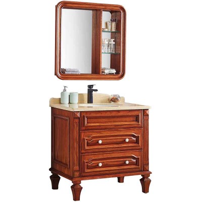 32-Zoll-Badezimmer Vanity Schränke, Badezimmermöbel mit Spiegel