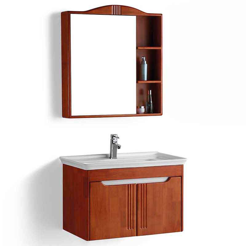 Floating Bathroom Vanity Mounted with Mirror and Sink 32-inch