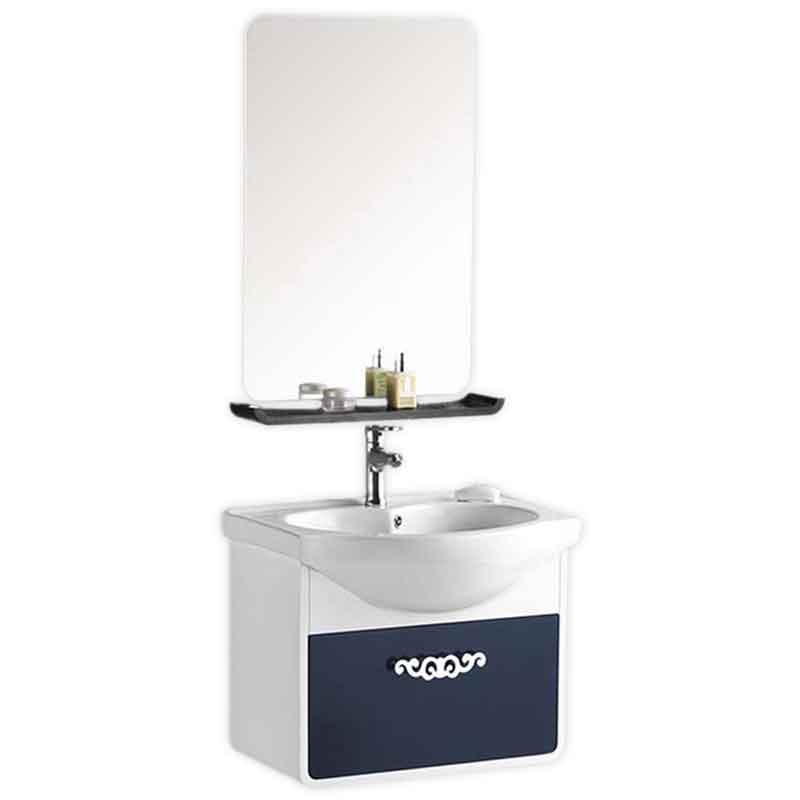 Wall Hung Bathroom Cabinet, 24-inch Small Vanity with Mirror