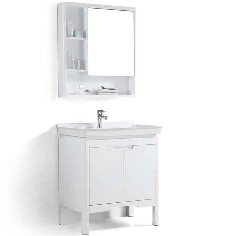 Modern Bathroom Vanities 32-inch, Wooden Bathroom Sink and Cabinet