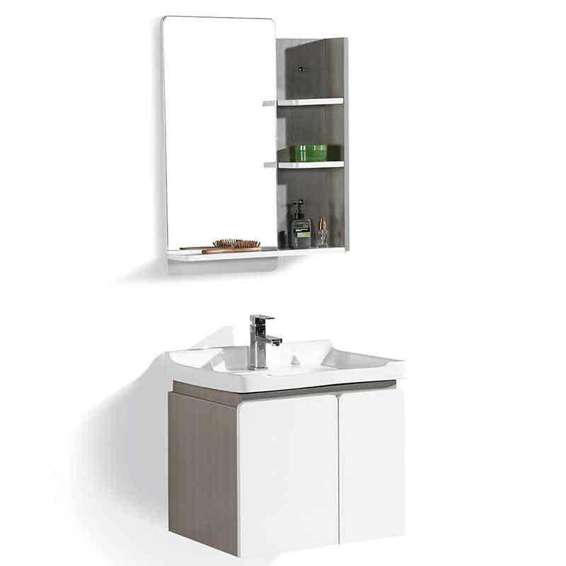 Wall Mounted Bathroom Sink Cabinet, Wall Mount Vanity with Mirror