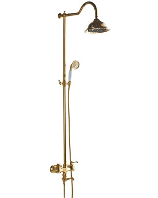 Luxury European Shower, Antique Gold Shower Set