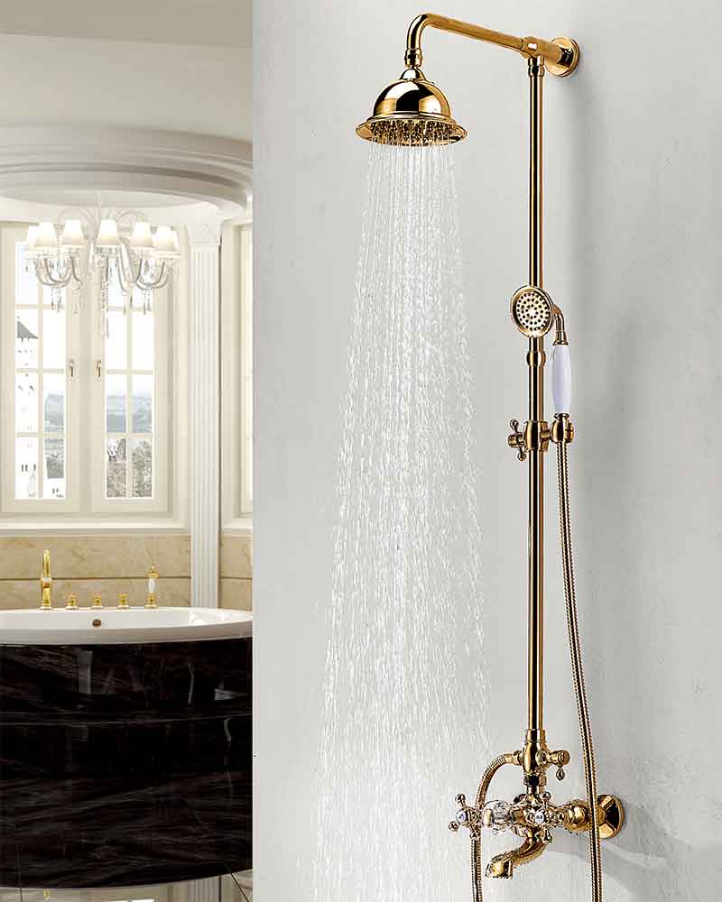 Luxury Shower Fixtures | Antique Copper Shower Head