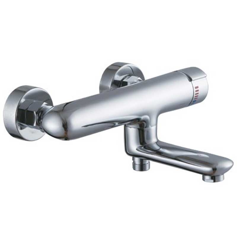 Wall-mounted Bath Taps with Shower Mixer and Tub Spout
