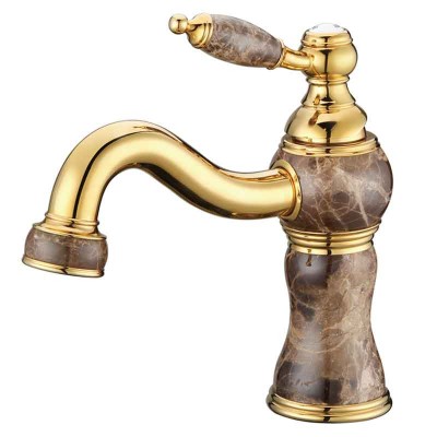 Basin Taps Made by Brass and Jade | Luxury Sink Faucets
