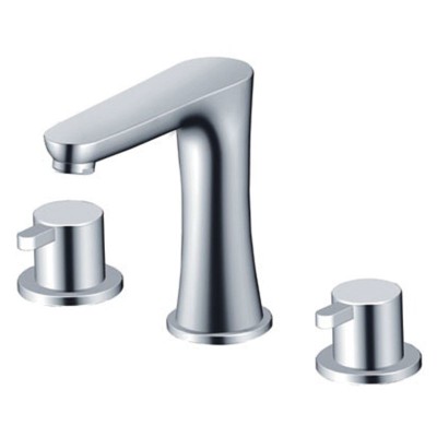 Chrome Widespread Bathroom Sink Faucet by Solid Brass