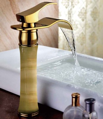 Gold Waterfall Bathroom Taps | Sink Faucets for Vessel