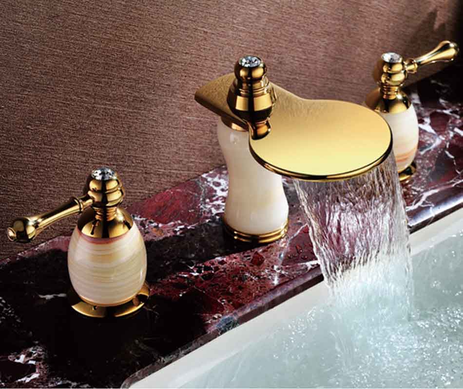 Widespread Waterfall Faucet 2 Handle | Bathroom Tap Supplier