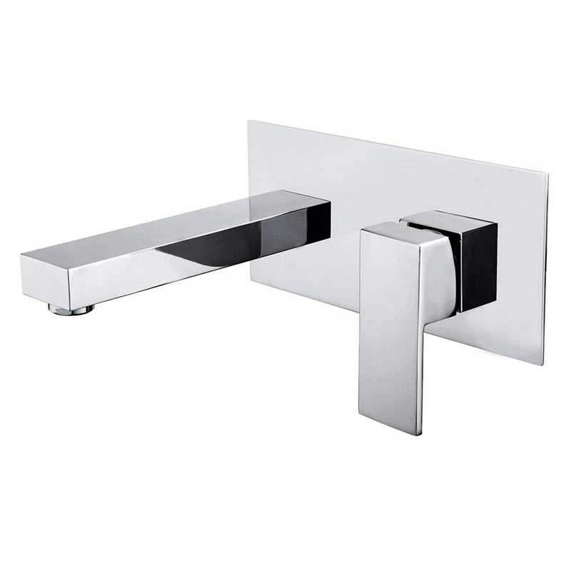 Wall Mount Bathroom Faucet Brass Chrome and Rough-in Valve Included