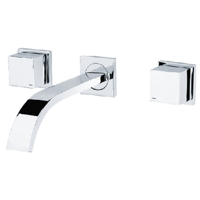 Wall Mount Waterfall Bathroom Faucet with Rough in Valve