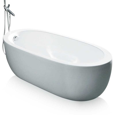 Freestanding Bath Acrylic 69 inch | Stand-alone Tub with Shower