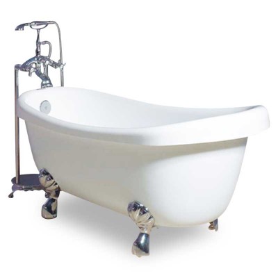 Acrylic Clawfoot Tub 61″ in White | Clawfoot Bathtub Supplier