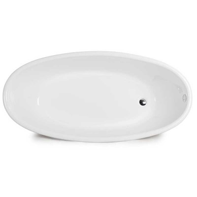 Drop-in Bathtub 59 inch Oval-shaped | Acrylic Recessed Tub Factory
