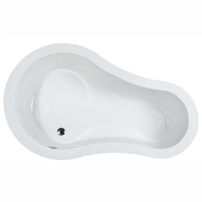Acrylic Double Round Bathtub | Drop-in Soaking Tub in White