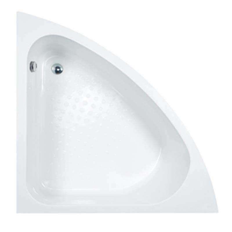 Corner Soaking Bathtub 43 inch | Acrylic Drop-in Corner Tub