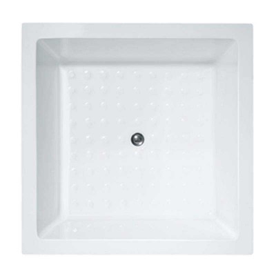 Acrylic Alcove Bathtub | 43×43″ Square Recessed Drop-in Tub