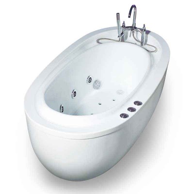 Rendaman Dalam Tab Mandi Whirlpool |  Berbentuk bujur Jet Tab mandi dengan Apron