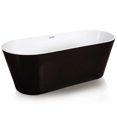 Stand-alone Tub Oval-shaped | 67″ Freestanding Bathtub