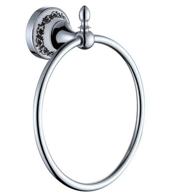 Tuala klasik Pemegang Ring |  Tuala Chrome cincin dengan Patterns