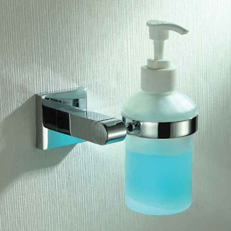 Bathroom Wall Mounted Soap Dispenser Holder in Chrome