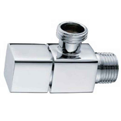 Water Shut-off Angle Valve in Chrome for Bath or Kitchen Plumbing